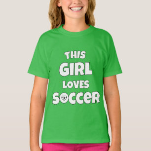 Dieses Mädchen Lieben Fußball T-Shirt