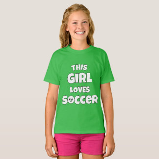 Dieses Mädchen Lieben Fußball T-Shirt