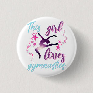 Dieses Mädchen Lieben Gymnastik Stars Leap Button