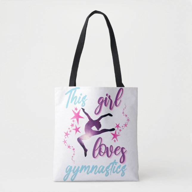 Dieses Mädchen Lieben Gymnastik Stars Leap Tasche (Vorderseite)