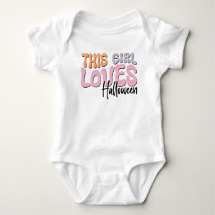 Dieses Mädchen Lieben Halloween Baby Strampler