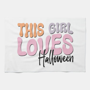 Dieses Mädchen Lieben Halloween Geschirrtuch