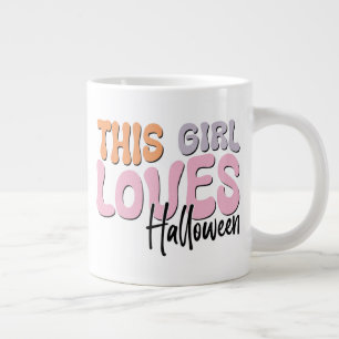 Dieses Mädchen Lieben Halloween Jumbo-Tasse