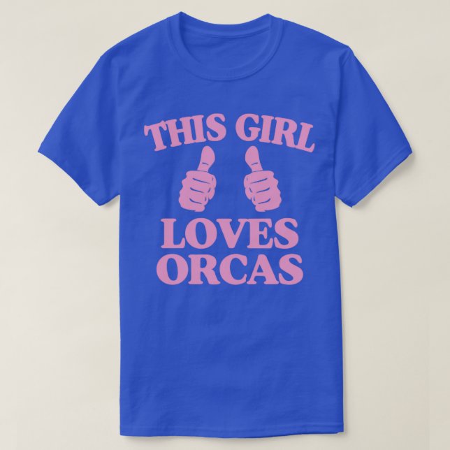 Dieses Mädchen Lieben Orcas Funny Niedlich Orca Ki T-Shirt (Design vorne)
