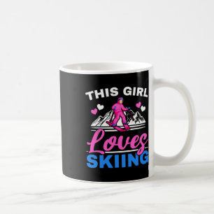Dieses Mädchen Lieben Skifahren Ski Wintersport Sc Kaffeetasse