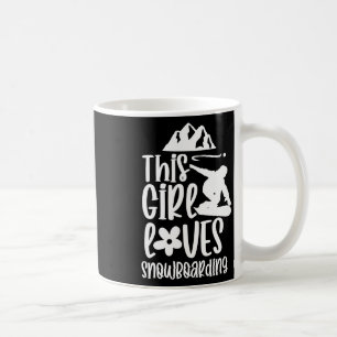 Dieses Mädchen Lieben Snowboarden Lover Snowboard  Kaffeetasse