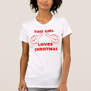Dieses Mädchen Lieben Weihnachten Bella Leinwand S T-Shirt