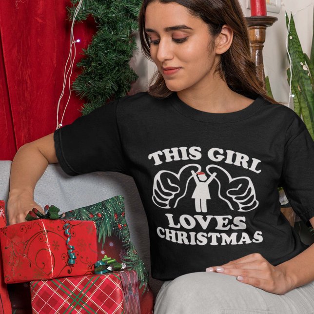 Dieses Mädchen Lieben Weihnachten T-Shirt (Von Creator hochgeladen)