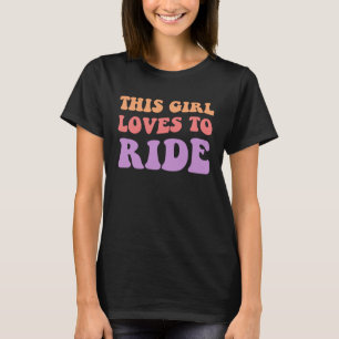 Dieses Mädchen Lieben zu fahren Radfahrer Fahrrad  T-Shirt