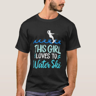 Dieses Mädchen Lieben zum Wasserski T-Shirt