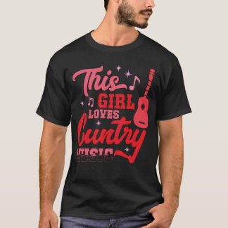 Dieses Mädchen liebt Country-Musik-Freund T-Shirt