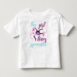 Dieses Mädchen liebt den Sternensprung der Gymnast Kleinkind T-shirt