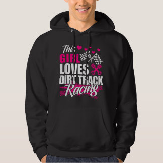 Dieses Mädchen liebt Dirt Track Rennen - Rennsport Hoodie