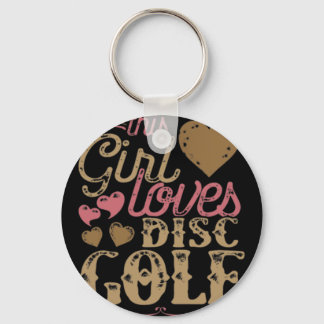 Dieses Mädchen liebt Disc Golf  Schlüsselanhänger