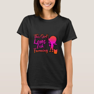 Dieses Mädchen liebt Fischzucht T-Shirt