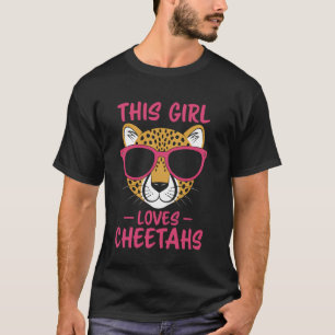 Dieses Mädchen liebt Geparden Lustiger Gepard T-Shirt