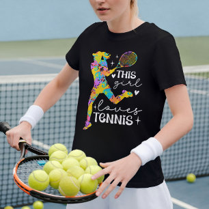 Dieses Mädchen liebt Tennis Süßes Sport T-Shirt