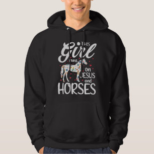 Dieses Mädchen rennt auf Jesus und Pferd T-Shirt P Hoodie
