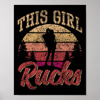 Dieses Mädchen Rucksack Rucksack Rucksack Workout  Poster