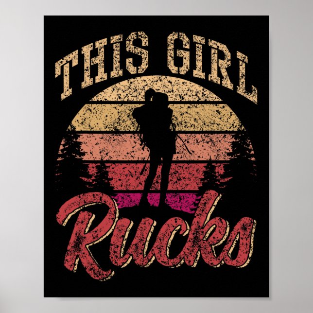 Dieses Mädchen Rucksack Rucksack Rucksack Workout  Poster (Vorne)