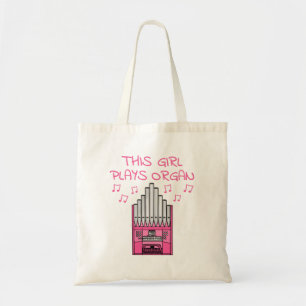 Dieses Mädchen spielt Orgel, weiblicher Organist M Tragetasche