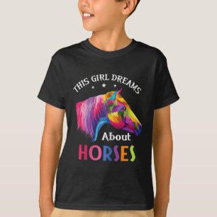 Dieses Mädchen träumt vom Reiten T-Shirt