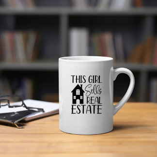 Dieses Mädchen verkauft echte Anwesen-Tasse Zweifarbige Tasse
