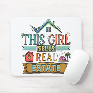 Dieses Mädchen verkauft Immobilien Lustiges Immobi Mousepad
