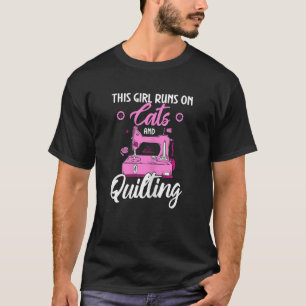 Dieses Mädchen zu quilter Quilt läuft auf Hunden u T-Shirt