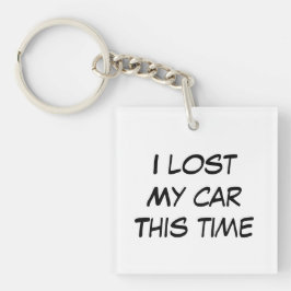 Dieses Mal habe ich mein Auto verloren, ein niedli Schlüsselanhänger