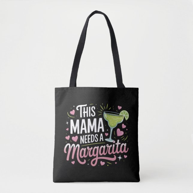 Dieses Mama braucht eine Margarita - Margarita Mam Tasche (Vorderseite)