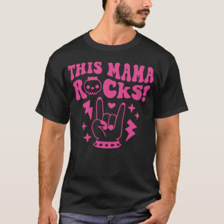 Dieses Mama Rocks Rock And Roll Mama Geschenk T-Shirt