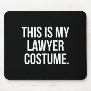 Dieses mein Anwalt-Kostüm lustiges Halloween-Shirt Mousepad