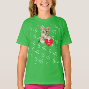 Dieses Mensch gehört mir Süße Katze Foto T-Shirt