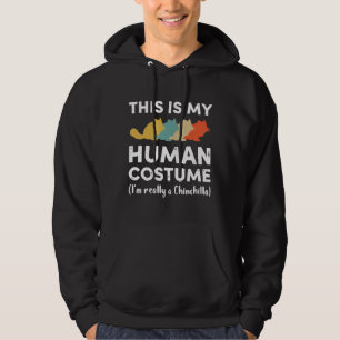 Dieses menschliche Kostüm bin ich wirklich Chinchi Hoodie