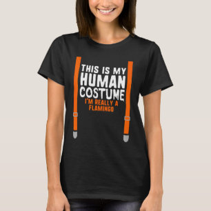 Dieses menschliche Kostüm ist wirklich ein Flaming T-Shirt