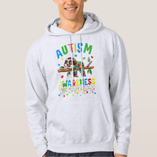 Dieses Niedliche Sloth Autismus-Bewusstsein weckt Hoodie