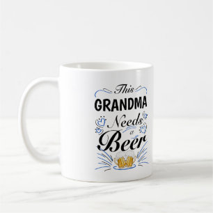 Dieses Oma braucht ein Bier Kaffeetasse