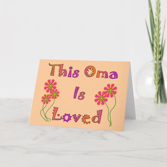 "Dieses Oma ist Geschenke der geliebten" Mutter Karte (Vorderseite)