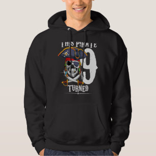 Dieses Piratenschiff wurde 9 Jahre Junge Mädchen 9 Hoodie