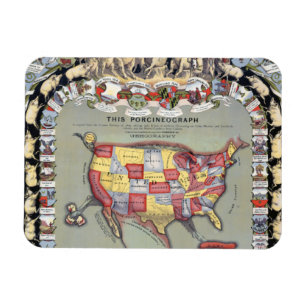 DIESES PORCINEOGRAPH, c1876 Magnet