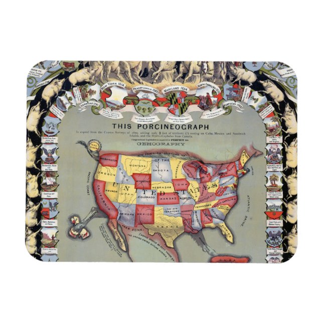 DIESES PORCINEOGRAPH, c1876 Magnet (Horizontal)