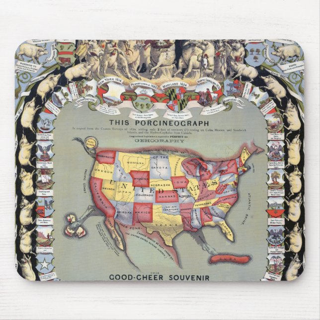 DIESES PORCINEOGRAPH, c1876 Mousepad (Vorne)