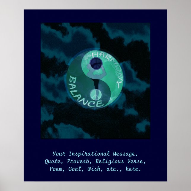 Dieses Poster individuell gestalten - Harmonie und (Vorne)