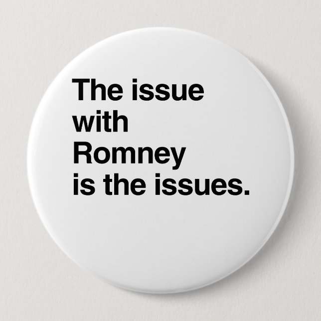 Dieses Problem mit Romney ist das Problem.pnng Button (Vorderseite)