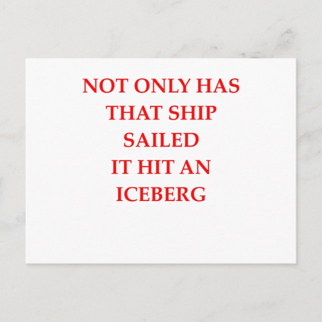 dieses Schiff segelte Postkarte (Vorderseite)