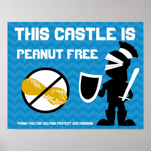 Dieses Schloss ist von einem Ritterzeichen bewacht Poster (Vorne)