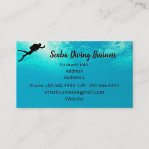 Dieses Scuba Diving Business kann individuell gest Visitenkarte