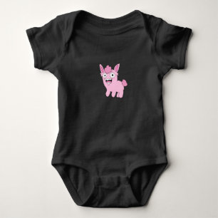 Dieses seltsame rosa Kritter-Baby-Top Baby Strampler