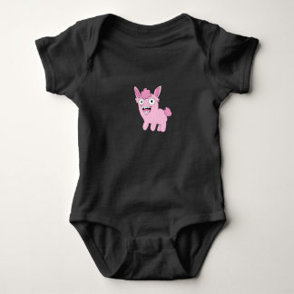 Dieses seltsame rosa Kritter-Baby-Top Baby Strampler